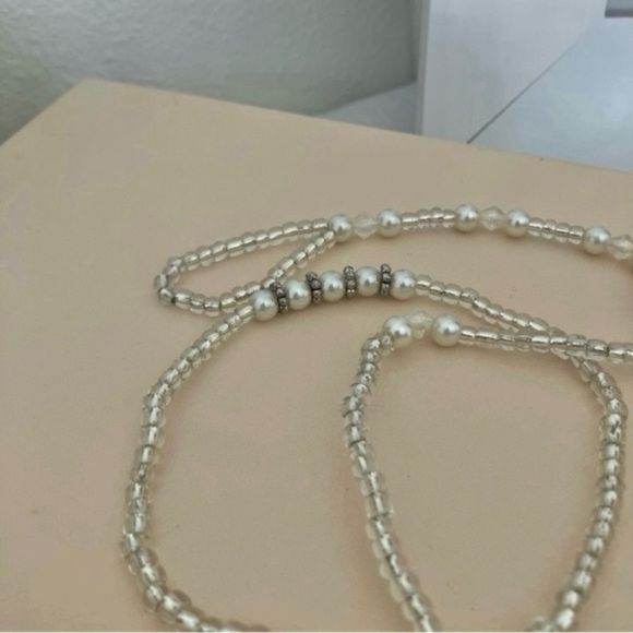 Handmade “Nadine” Starfish Pearl Hand Chain Slave Bracelet Ring Jewelry Beachy - Picture 6 of 11